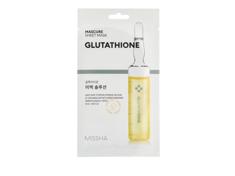 Missha Mascure Whitening Solution Sheet Mask With Glutathione