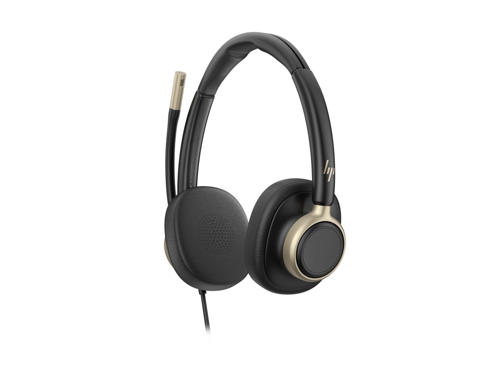 Hp Poly Mission 825 - Mission 800 Series - Headset - På Øret - Kablet - Aktiv Støjfjerning - Usb-A, Usb-C - Sort - Certified For Microsoft Teams, Wor