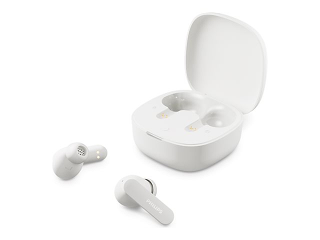 Philips TAT2100WT – True wireless-hodetelefoner med mikrofon – i øret – Bluetooth – hvit