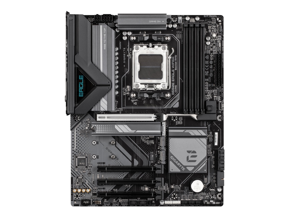 Gigabyte B650e Eagle Wifi6e Mainboard - Amd Ryzen 9000 Series Cpus, 8+2+2 Phasen Vrm, Bis Zu 8200Mhz Ddr5 (O.C), 1Xpcie 5.0 + 2Xpcie 4.0 M.2, 2.5Gbe