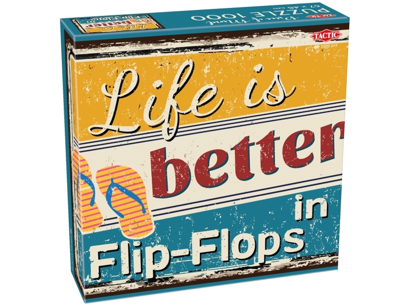 Tactic Puzzle Lovers Flip-Flops 1000 Pcs Puzzle, 1000 Stk, Sommer
