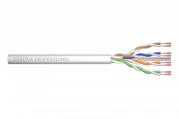 Digitus Cat 6 U/Utp Twisted Pair Roh-Patchkabel, 100 M, Cat6, U/Utp (Utp), Grau