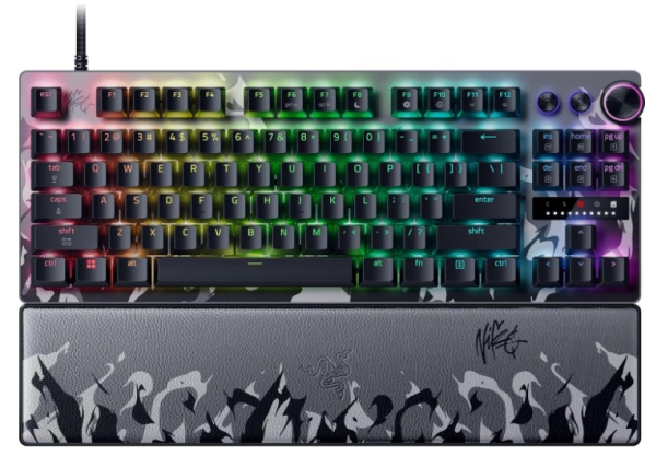 Razer Huntsman V3 Pro Ten 8Khz Niko Ed, Volle Größe (100%), Kabelgebunden, Usb, Optischer Schlüsselschalter, Schwarz