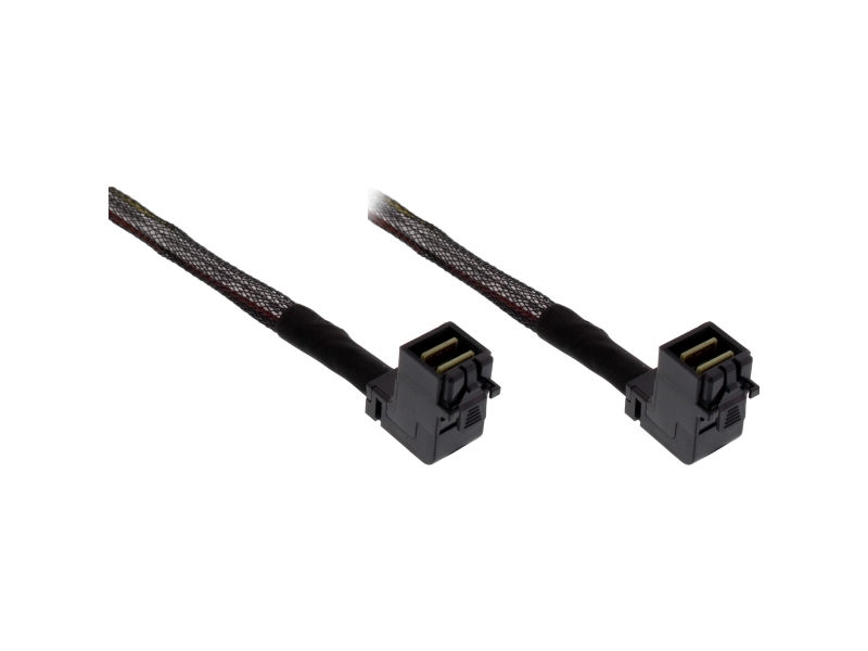 Inline 27626C, 0,75 M, Sff-8643, Sff-8643, Abgewinkelt, Abgewinkelt, Stecker/Stecker