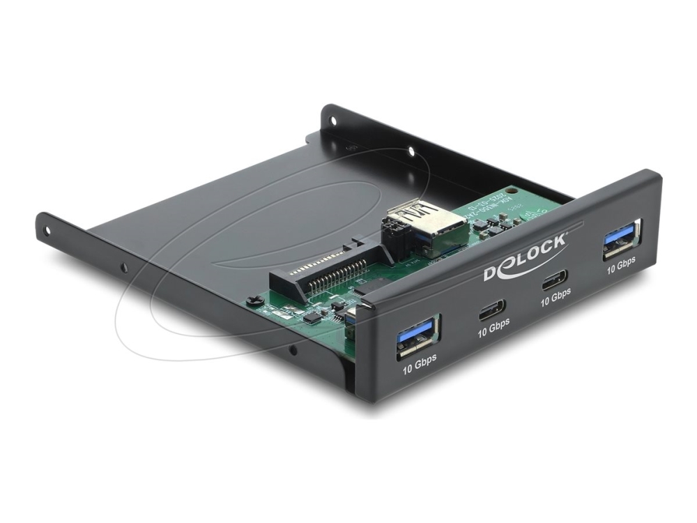 Delock Frontplatte 3,5" Usb 10 Gbps 2 X Usb Typ-C + 2 X Usb Typ-A (64369)