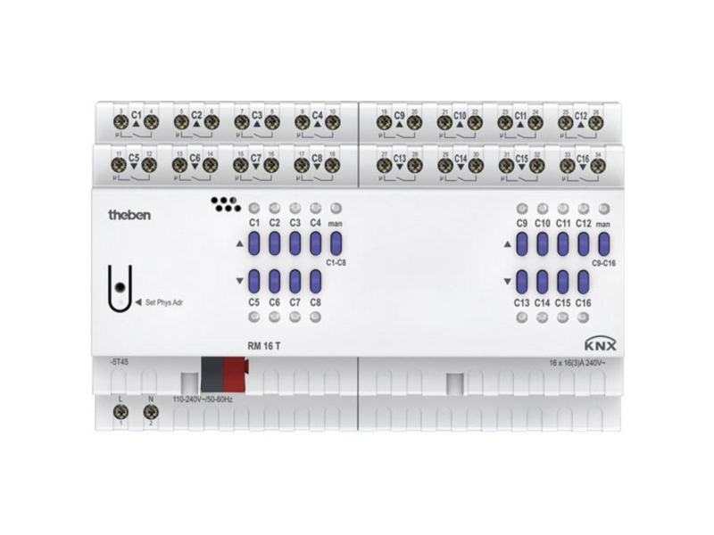 KNX-kontakt-/persienneaktuator 16/8