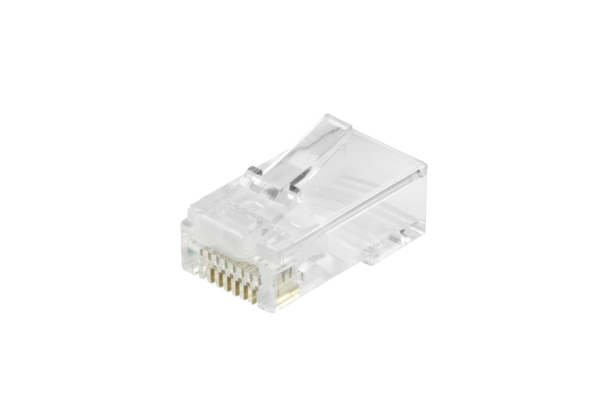 Equip Cat.6A Rj45 Durchgangsstecker, 100 Stück/Set, Rj-45, Transparent, Stecker, Gerade, Cat6a, U/Utp (Utp)