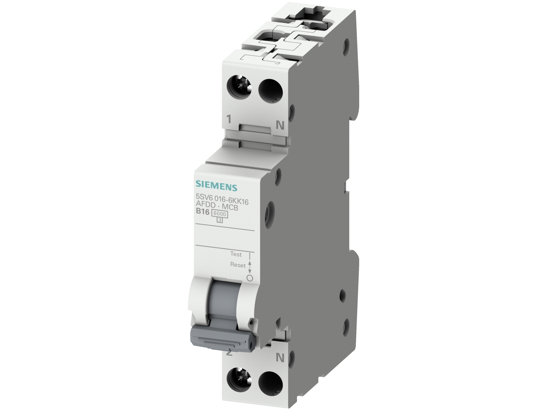Siemens Afdd-Mcb Kombination 230V, 6Ka, 2Polig, C, 16A Kompakt (1Mw)
