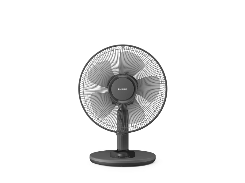 Philips Tischventilator 1000 Series Cx1030/01, Haushalts-Lamellenlüfter, Schwarz, Tisch, 45 Db, 35 Cm, 2000 M³/H