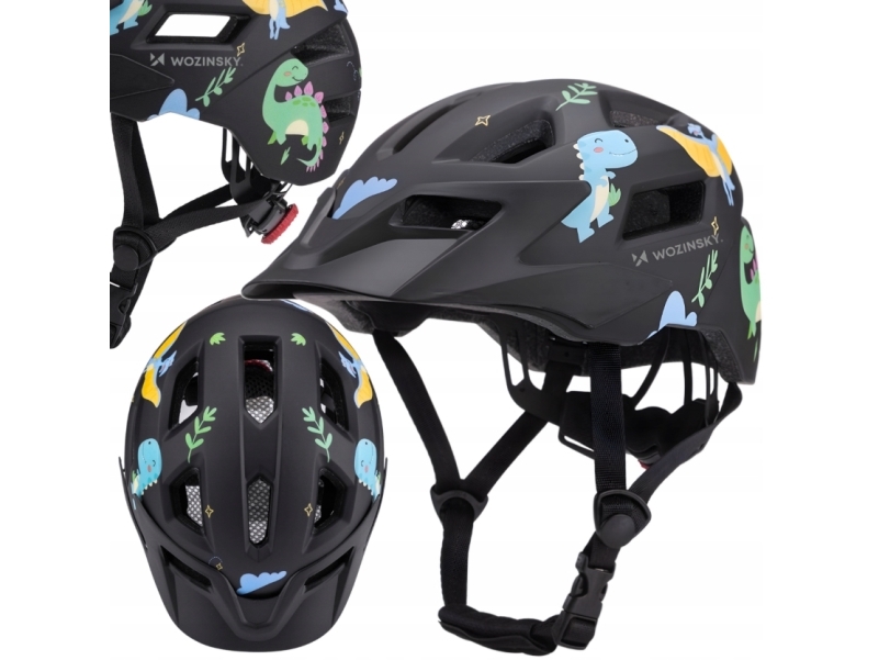 Wozinsky barn MTB-cykelhj&auml;lm med avtagbart visir XS - svart