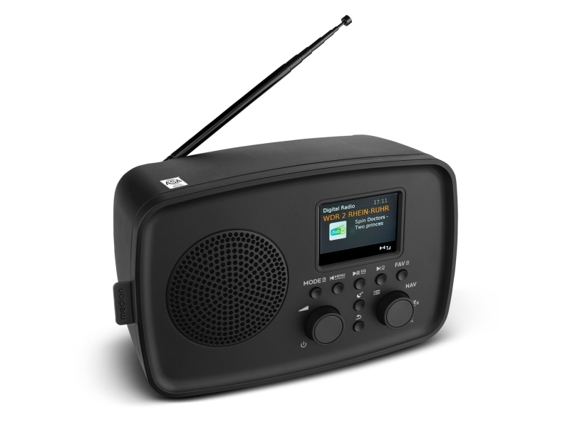 Medion Life Dre-1, Persönlich, Analog & Digital, Dab+, Ukw, Fm, 5 W, Tft, 6,1 Cm (2.4")