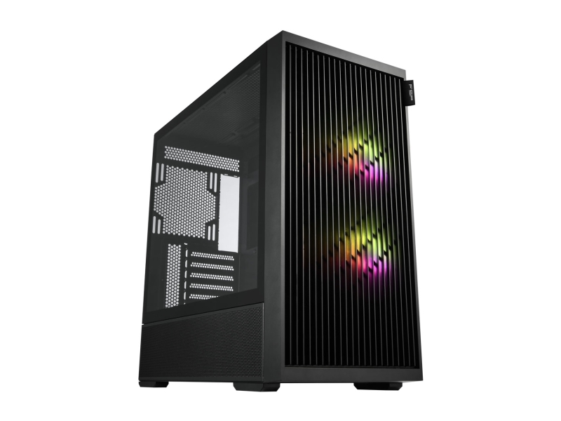 Fsp M330-Ba Gehäuse Midi Tower Mitx, Matx, Atx Schwarz Argb, Midi Tower, Pc, Schwarz, Atx, Micro Atx, Mini-Itx, Heimbüro, Multi