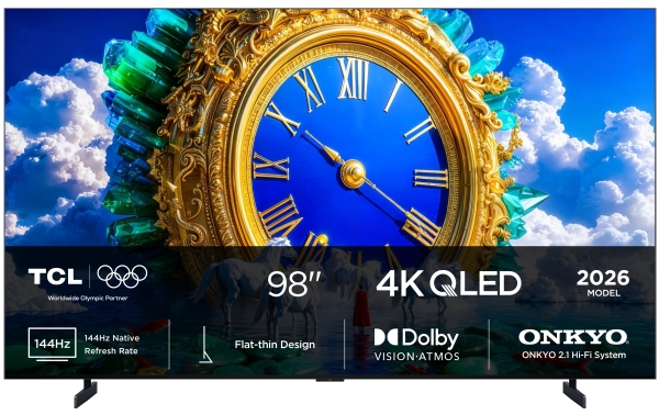 Tcl A400 98A400, 2,49 M (98"), 3840 X 2160 Pixel, Qled, Smart-Tv, Wlan, Schwarz