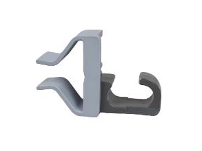 Gerätehalter, Vileda Origo 8X5,5X2,5 Cm Grau, Pa/Pp/Tpe