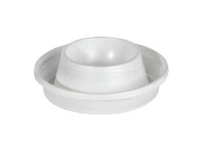 Eierbecher Ø80 Mm Mit Auffangrand Ps Weiß - 100 St./Ve