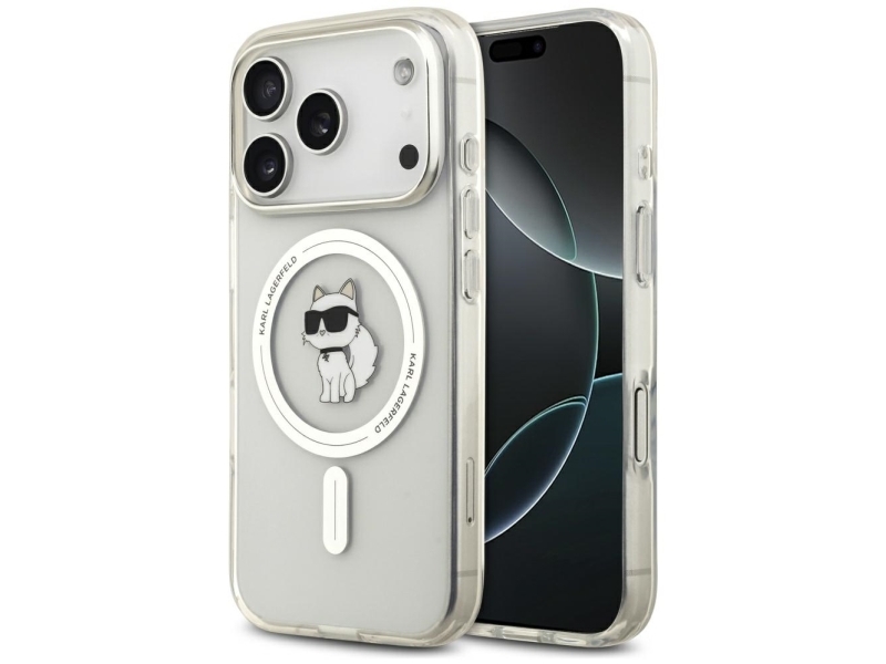 Karl Lagerfeld Iml Choupette Magsafe Cover Til Iphone 17 Pro Max - Gennemsigtig