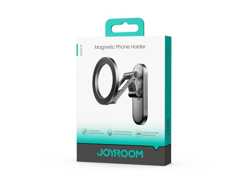Joyroom JR-ZS520 magnetisk telefonholder til metaloverflader - titanium