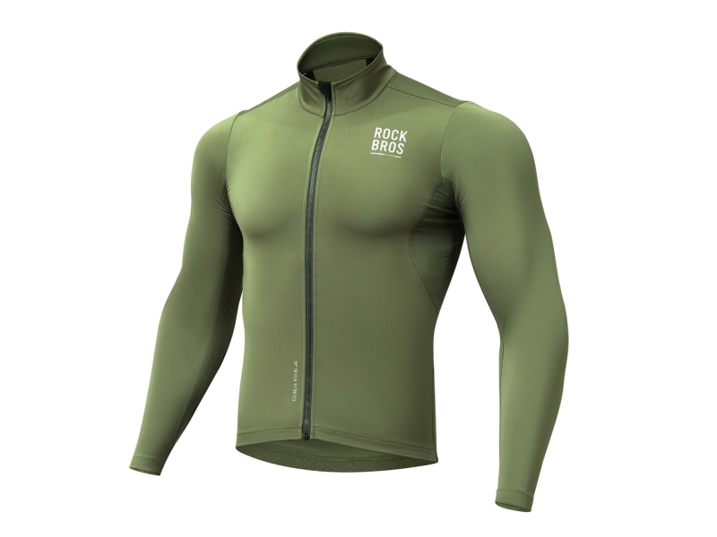 Rockbros Tlwt001 Road To Sky Radhose/ Fahrradhoodie Winddicht, Warm Gefüttert M - Grün