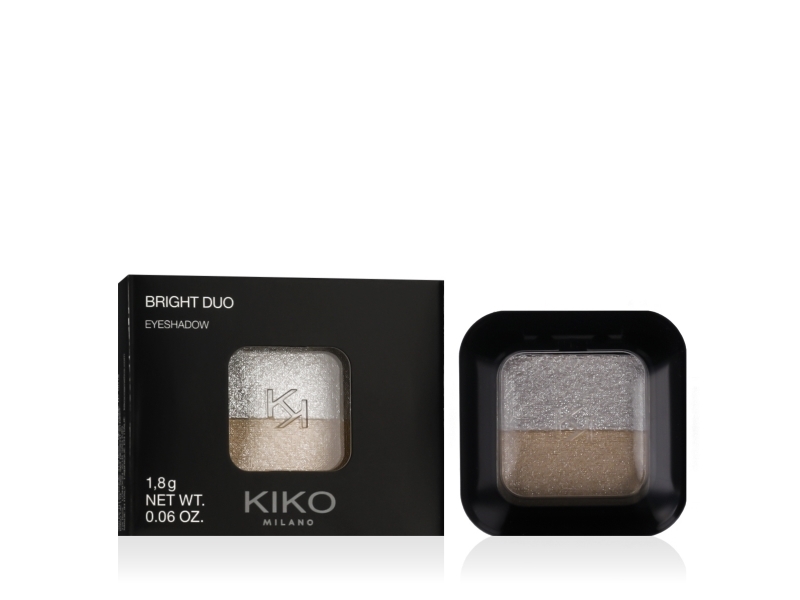 Kiko Milano Bright Duo Eyeshadow (01 Metallic White/True Gold) 1,8 G