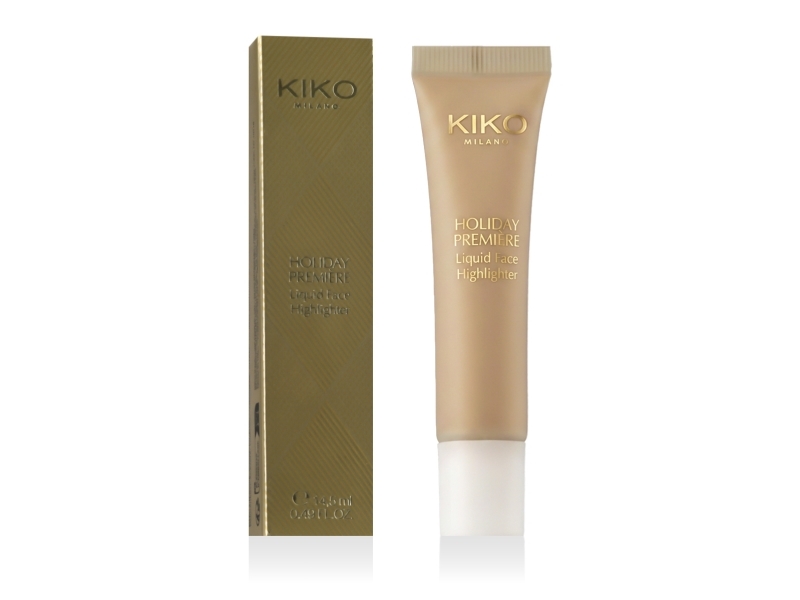 Kiko Milano Holiday Première Liquid Face Highlighter (01 Charming Gold) 14,5 Ml