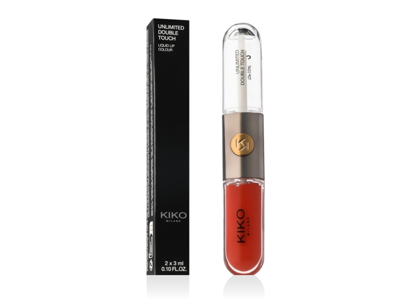 Kiko Milano Unlimited Double Touch Liquid Lip Colour (113 Satin Coral) 2 X 3 Ml