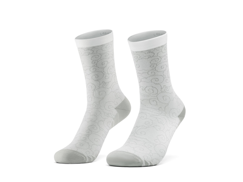 Rad-Socken Rockbros 490025001 Road To Sky 39-42 Cm - Weiß