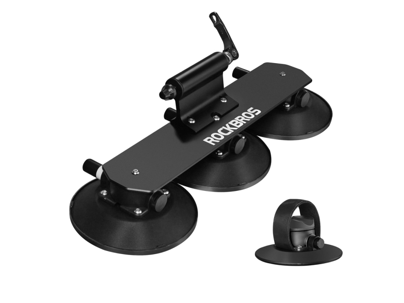 Rockbros Tagbagageholder Xp1001 Med Sugekopper Til 1 Cykel - Sort