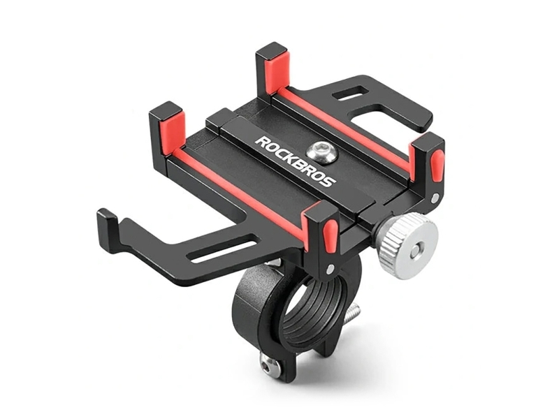 Rockbros Mobilholder Rockbros 699 Klemme Til Styr – Rød