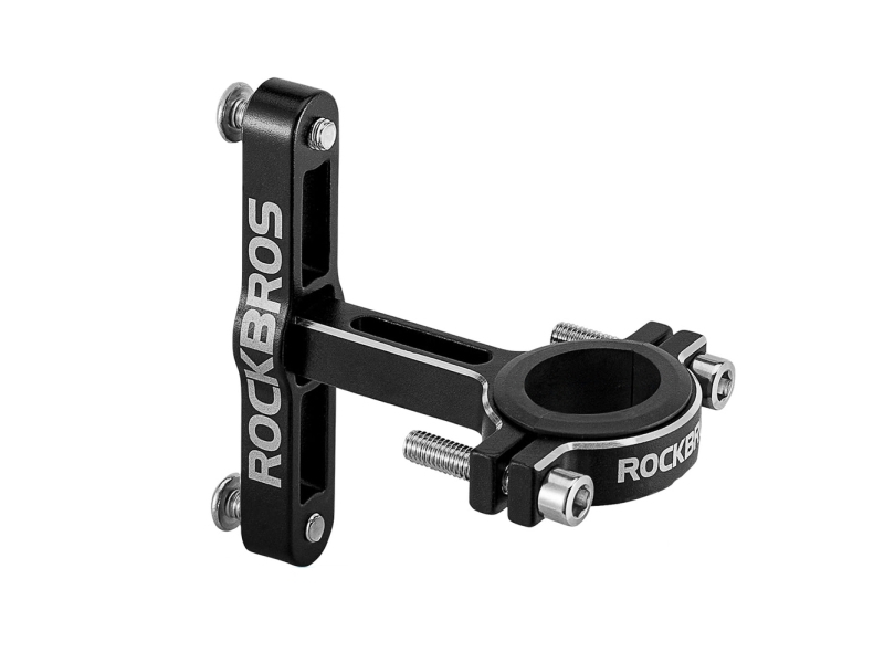 Rockbros Adapter Til Cykelkurv/Flaskeholder Rockbros Ks-416 I Aluminium, Justerbar - Sort
