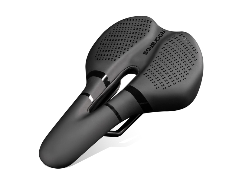 Rockbros Cykelsadel Rockbros 8182 Bykomfort Anatomisk - Sort