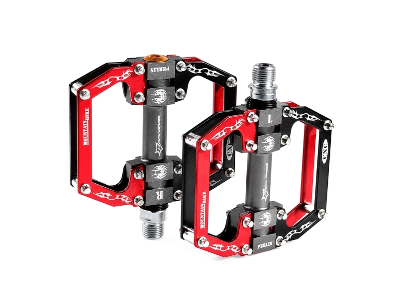 Rockbros Fahrradpedale 2010-12Sbkr Aluminium Mit Abgedichteten Lagern - Schwarz/Rot