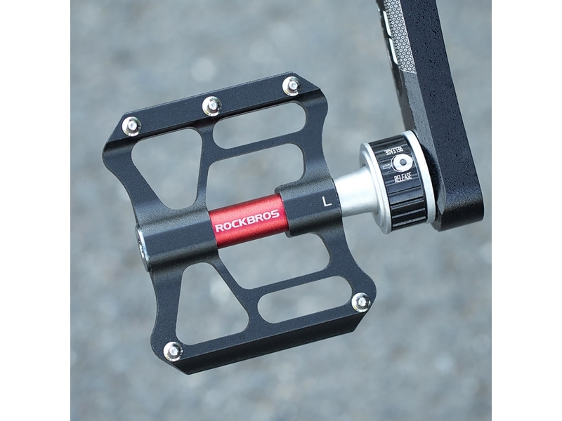 RockBros cykelpedaler Rockbros K3462F-BK aftagelige med quick-release - sort