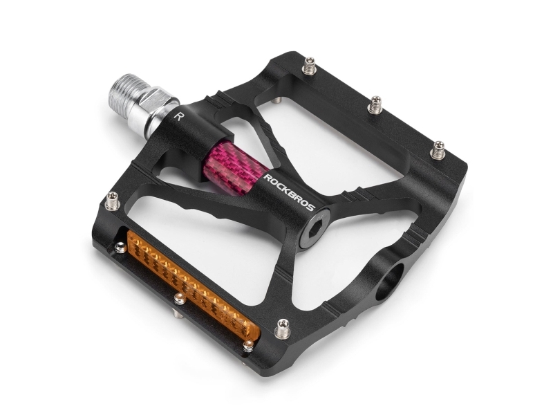 Rockbros Cykelpedaler Rockbros K307pt I Aluminium Reflekterende Platform - Sort