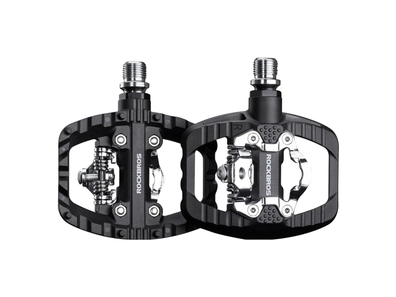 Rockbros Cykelpedaler Rockbros Pd303 Platform Half-Lock - Sort