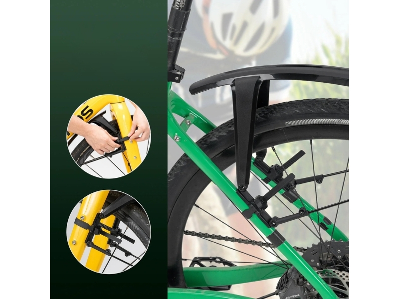 Rockbros Skærme Til Cykel Rockbros Fk-892 Terræn Justerbare - Sort