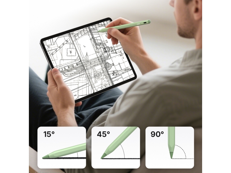 Metapen A8 aktiv stylus til iPad USB-C - grøn