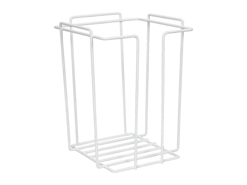 Vaskekludestativ 23x23x29,5cm metal hvid til skumvaskeklude,1 stk
