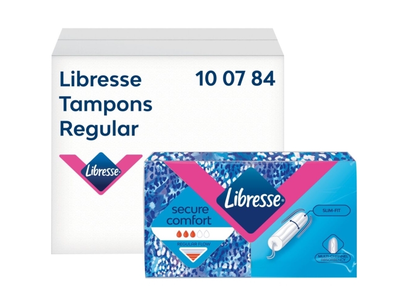 Tampon Libresse Regular Ultra-Thin Dispenser Refill Uden Parfume Hvid 384stk,384 stk x 1 stk/krt