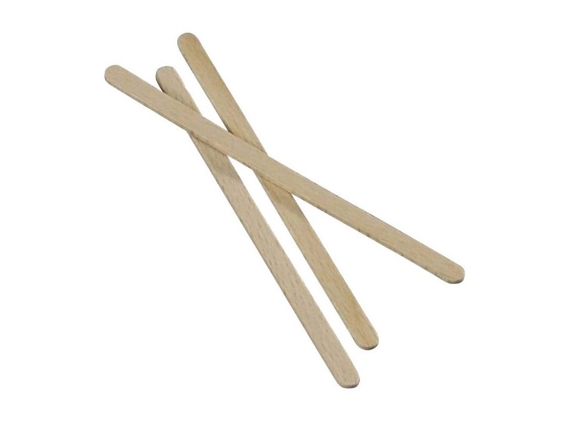 Puinen ruokailuväline, puu, puu, No wax -sekoitustikku 140 mm, 1000 kpl:n pakkaus, Nature Line, elintarvikekäyttöön hyväksytty