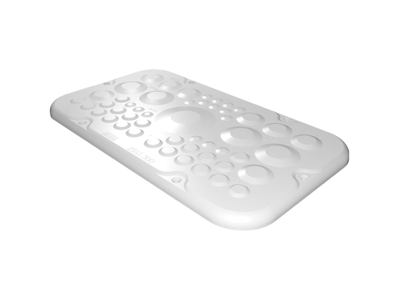 Rittal Sz Plastflangeplader, Til Ax, Med Membraner, Bd: 256X149 Mm, Til Flangeplader Størrelse 1