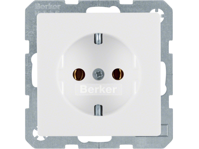 Berker 41436089, Typ F, Weiß, 250 V, 16 A, 50–60