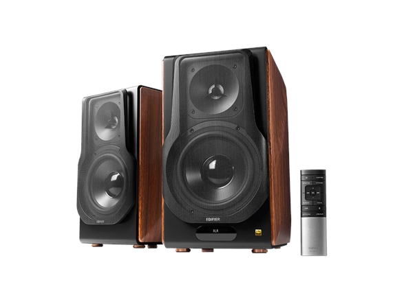 Edifier S3000mkii, Verkabelt & Kabellos, 256 W, 38 - 40000 Hz, Schwarz, Braun