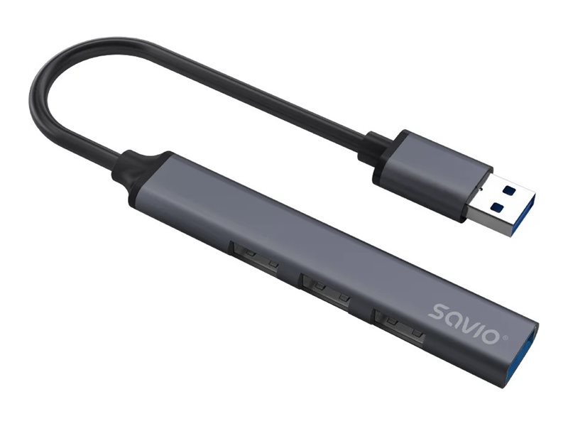 Savio Ak-70 - Hub - Usb-A - 1 X Usb 3.1 Gen 1 + 3 X Usb 2.0 - Desktop