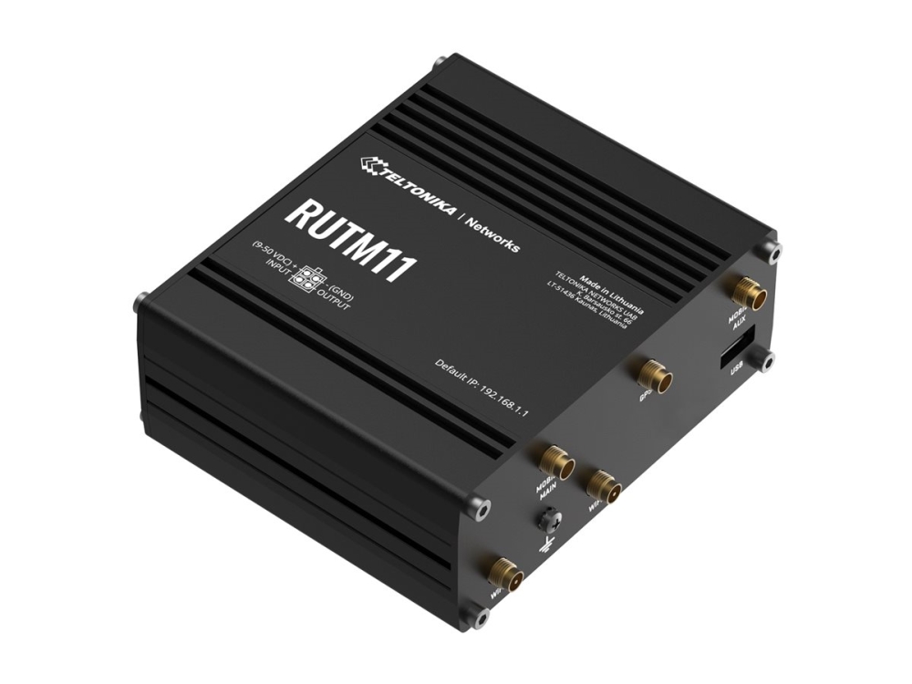 Teltonika Rutm11, Ethernet-Wan, Gigabit Ethernet, Sim-Karten-Slot, Schwarz