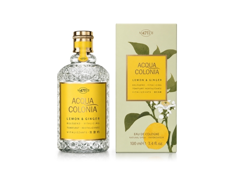Acqua Colonia 4711 Lemon & Ginger Eau De Cologne Natural Spray 100Ml