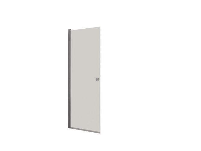 Dansani Match brusedør, model A, 87 cm, klart glas, krom profil