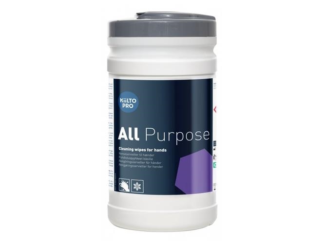 Håndrens Serviet Plum All-Purpose Wipes 20x25cm 100 stk med Glycerin/Parfume,100 stk/ds - (100 stk.)