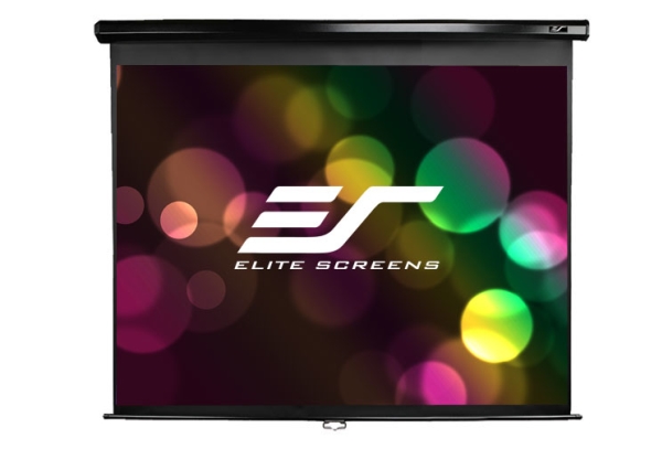 Elite Screens Manual Series M113UWS1 - Projektionsskærm - 113 (287 cm) - 1:1 - Matte White