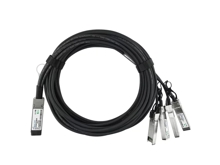 Blueoptics Qsfp-40G-4Sfp-10G-Cab-2M-Cm-Bl, 2 M, Sfp+, Sfp+, Hanstik/Hanstik