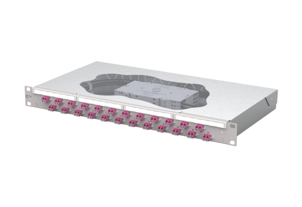 Metz Connect 1504577524-E, Lcd, Om4, 1U, Grå, Kasse